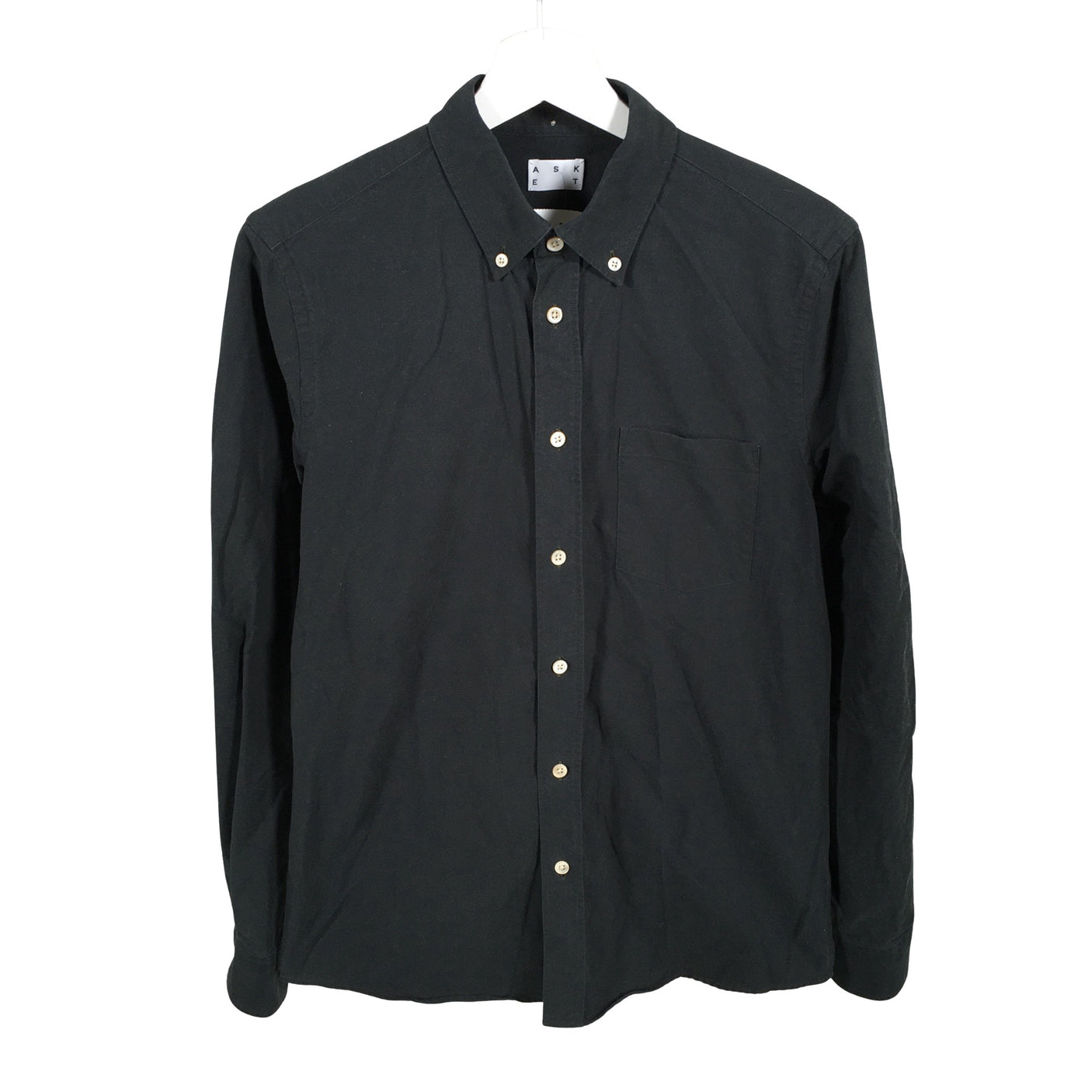 Unisex Asket - Collared shirt, size S - Black (1)