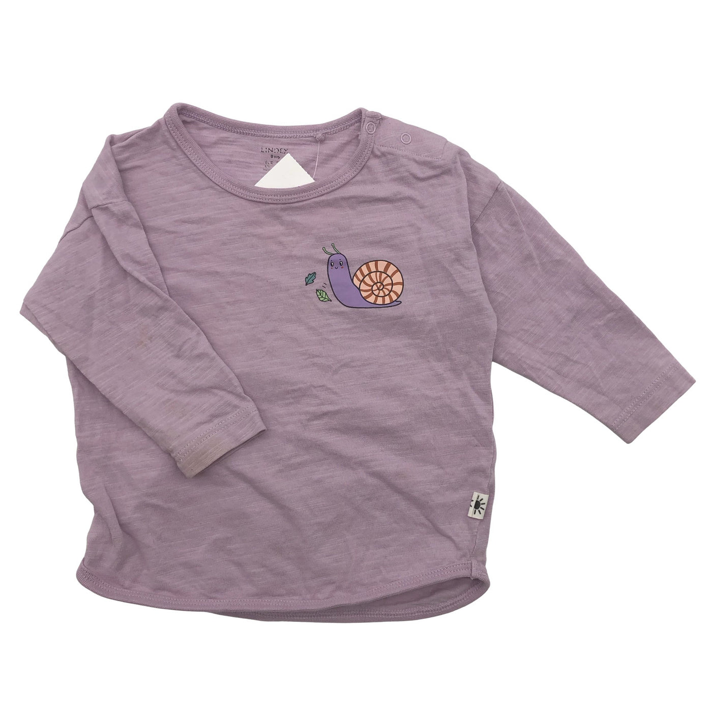 Unisex Lindex - Tricot shirt, size 68 - 74 - Violet (1)
