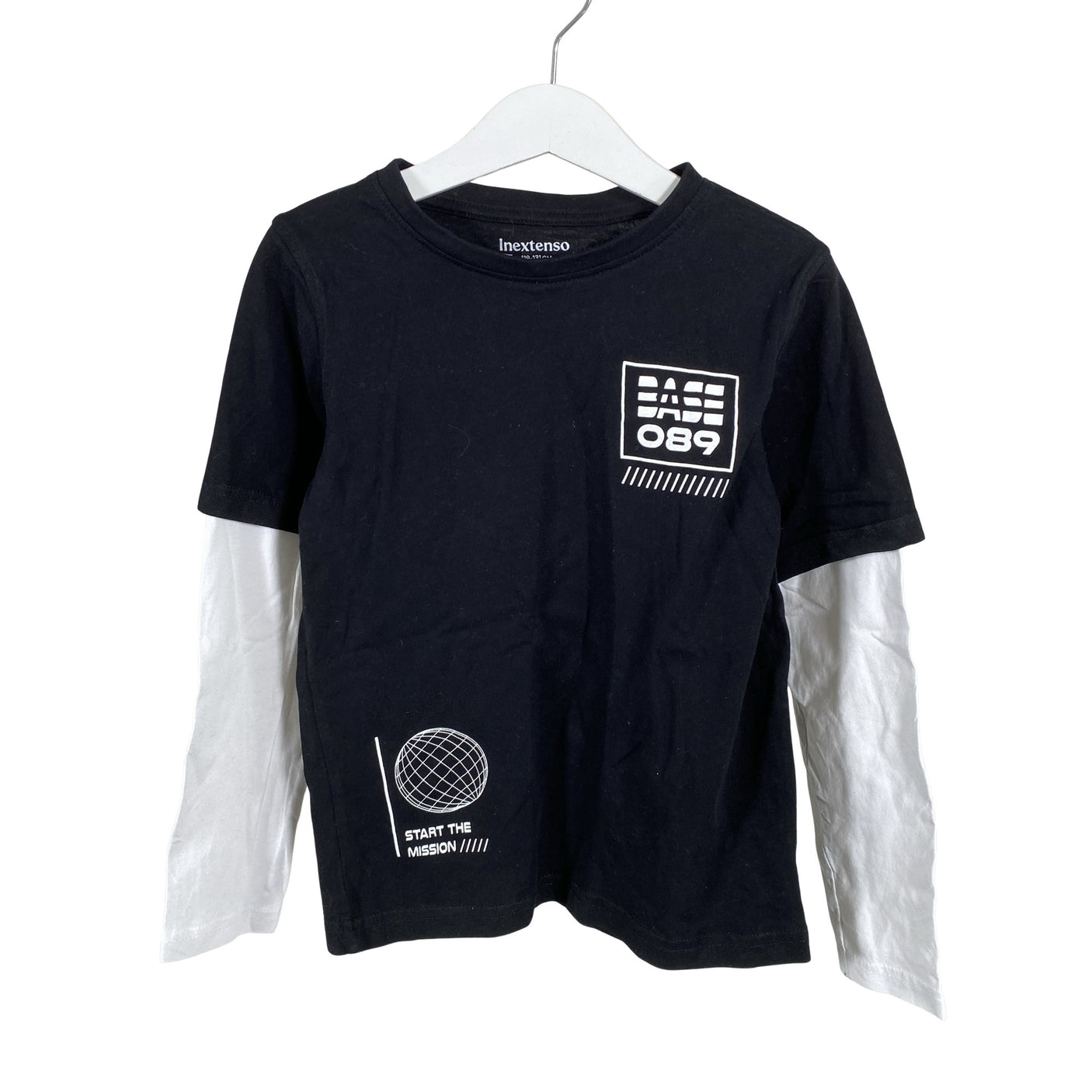 Unisex In Extenso - Tricot shirt, size 122 - 128 - Black (1)