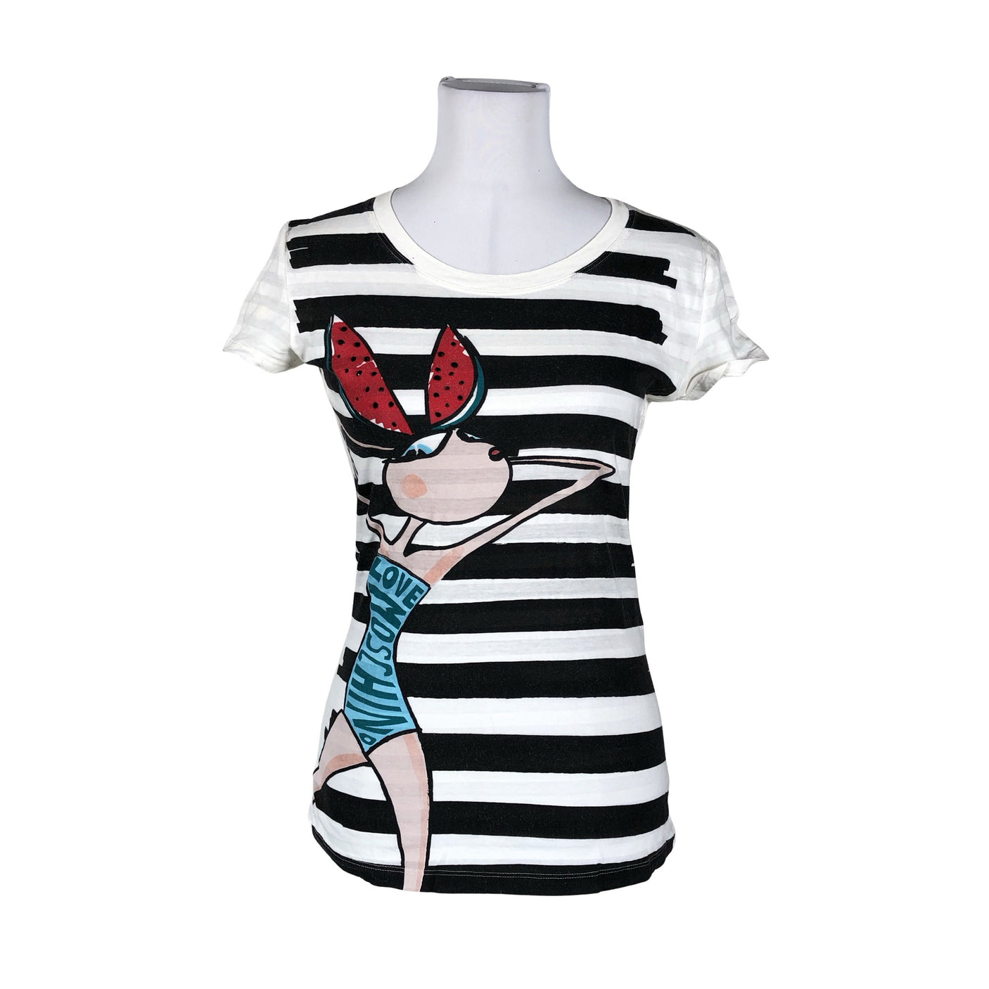 Unisex Love Moschino - T-shirt, size 40 - White (1)