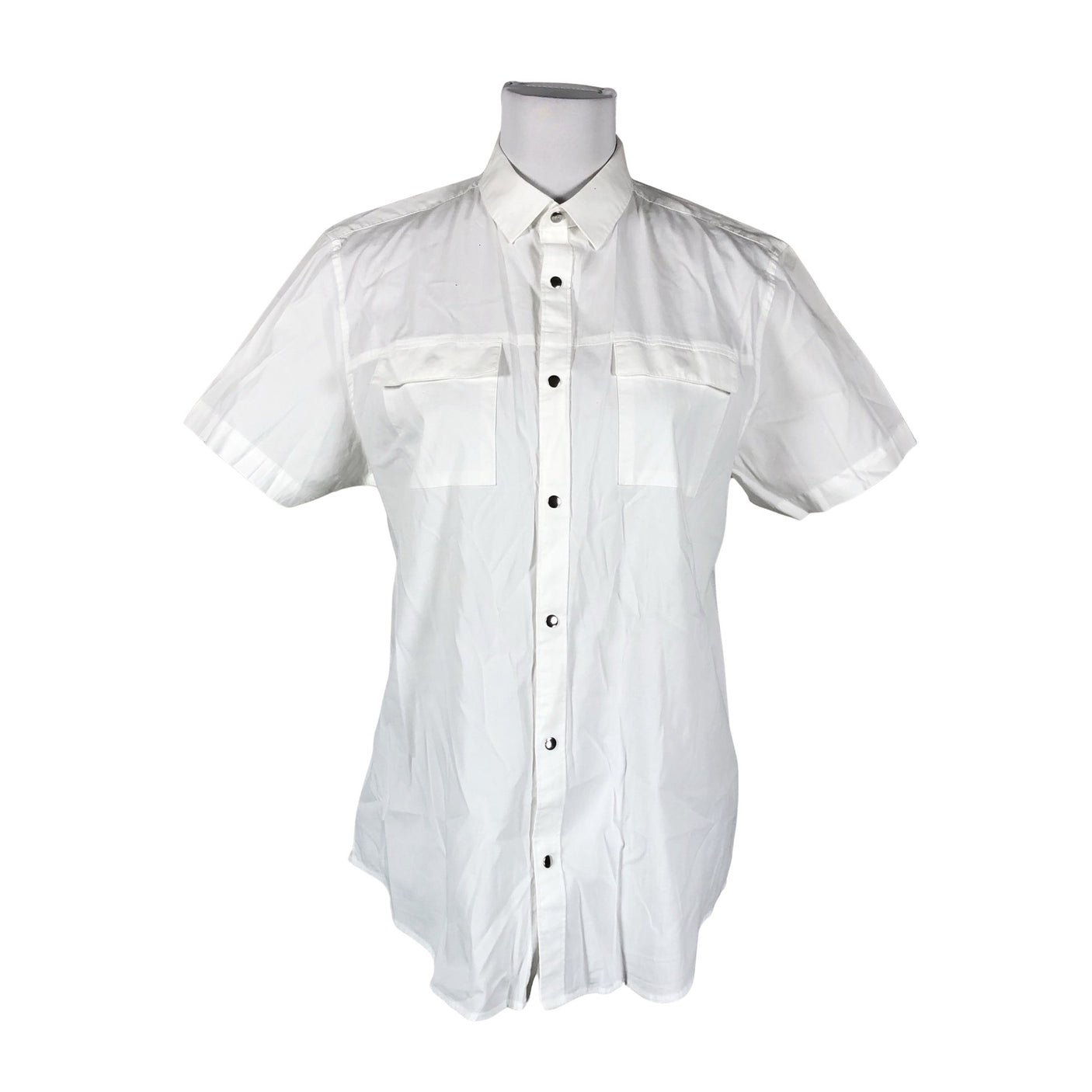 Unisex Calvin Klein - Short-sleeved blouse, size 38 - White (1)