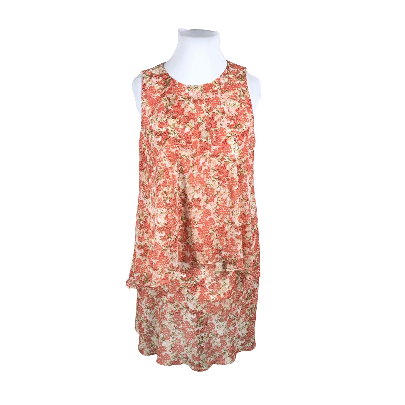 Unisex Lauren Ralph Lauren - Schiffon dress, size 44 - Orange (1)