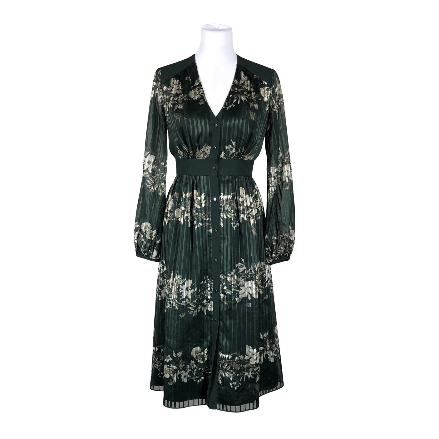 Unisex Ted Baker - Schiffon dress, size 36 - Green (1)