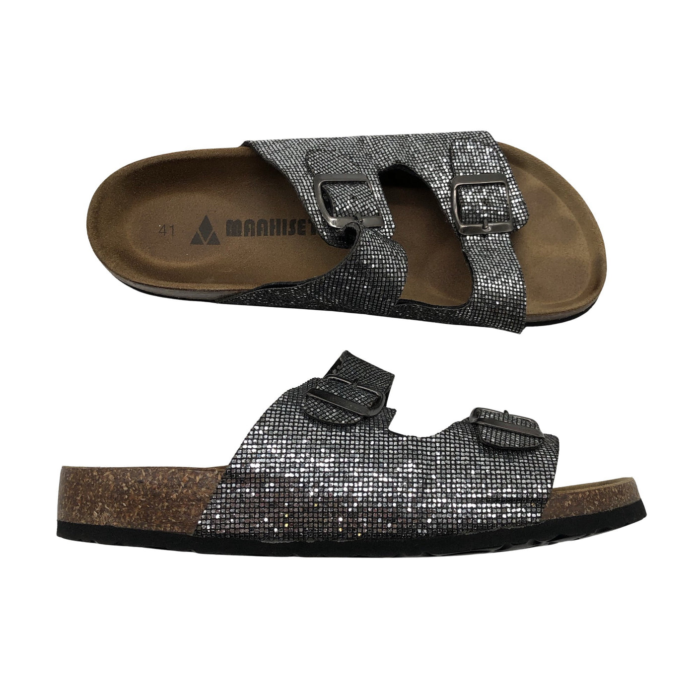 Unisex Maahiset - Sandals, size 41 - Silver (1)