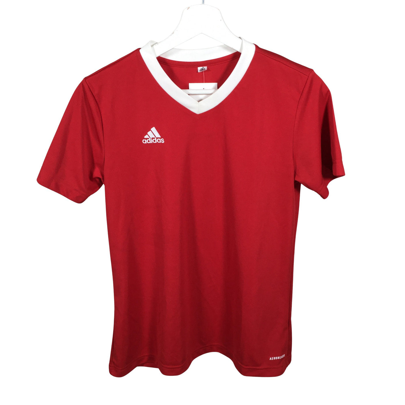 Unisex Adidas - Sports shirt, short sleeve, size 158 - 164 - Red (1)