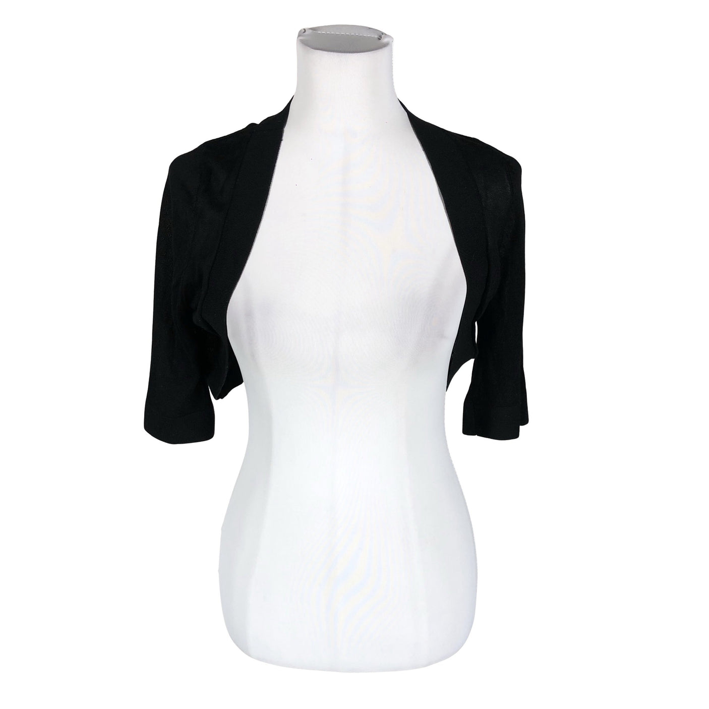 Unisex Your Face - Knit bolero jacket, size 38 - Black (1)