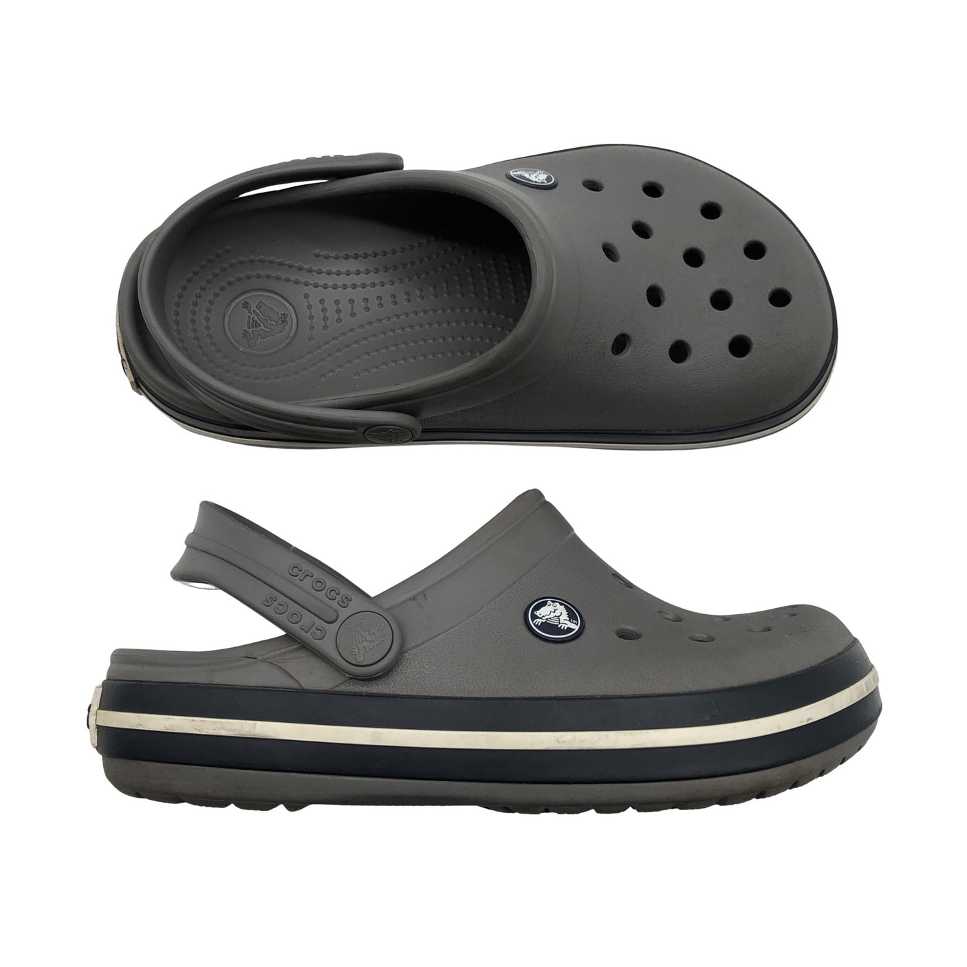 Unisex Crocs - Slip-on shoes, size 35 - Gray (1)