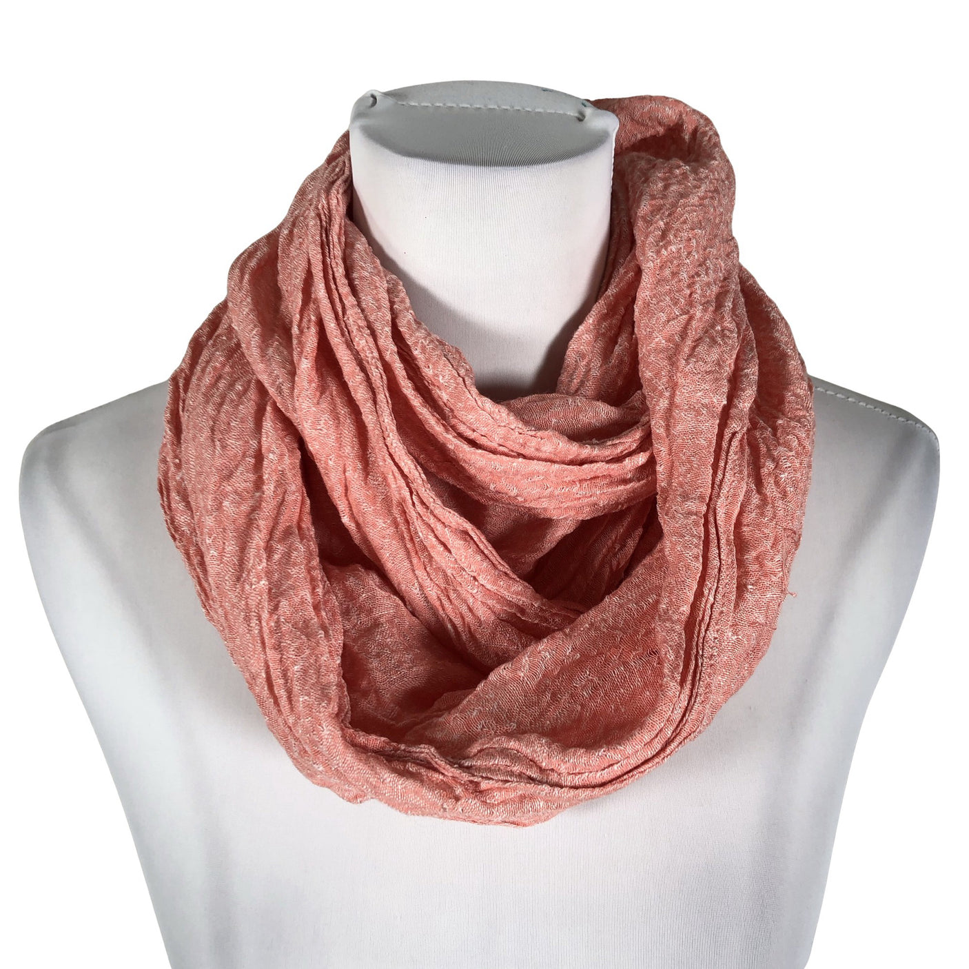 Unisex Esprit - Circle scarf, size Midi - Light pink (1)