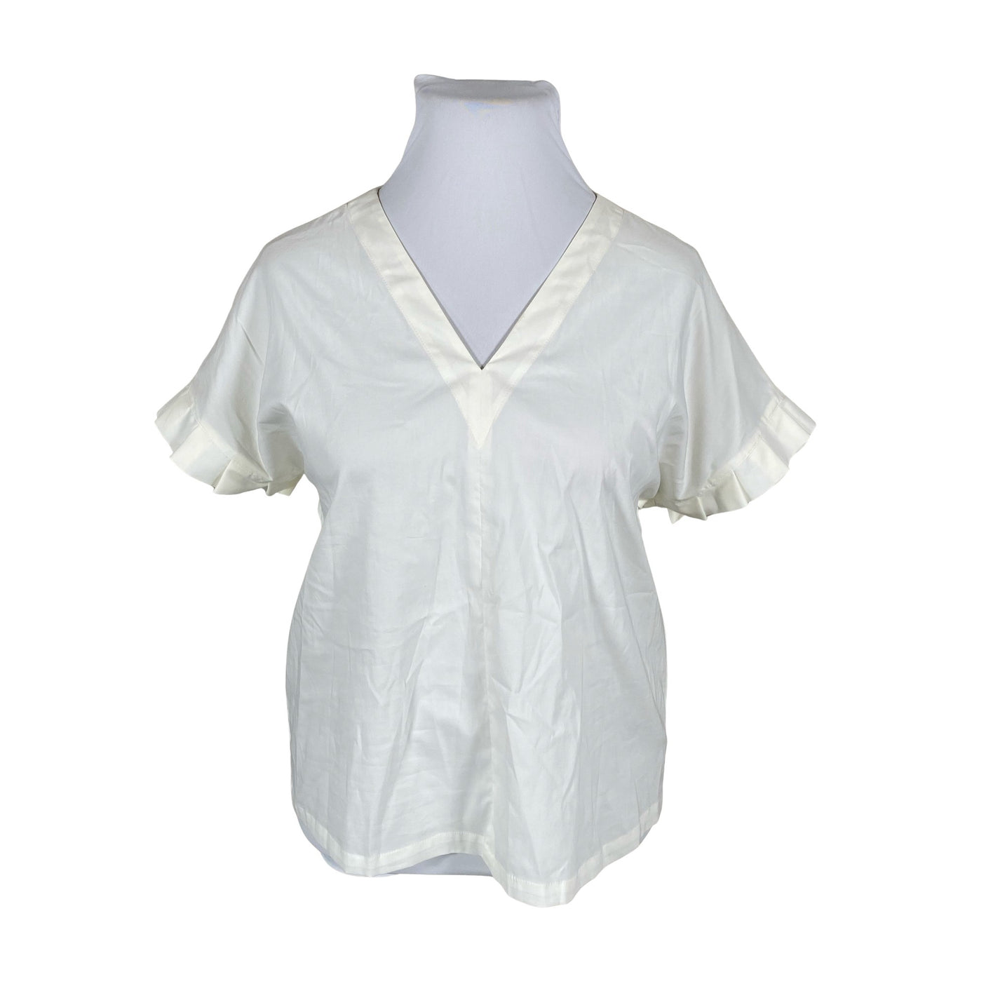 Unisex Voglia - Short-sleeved blouse, size 44 - White (1)