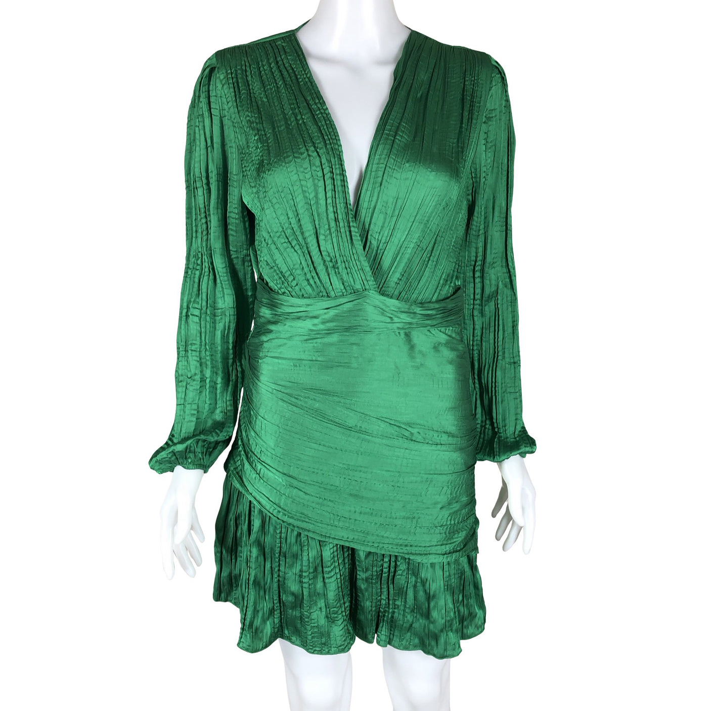 Unisex Maje - Schiffon dress, size 38 - Green (1)