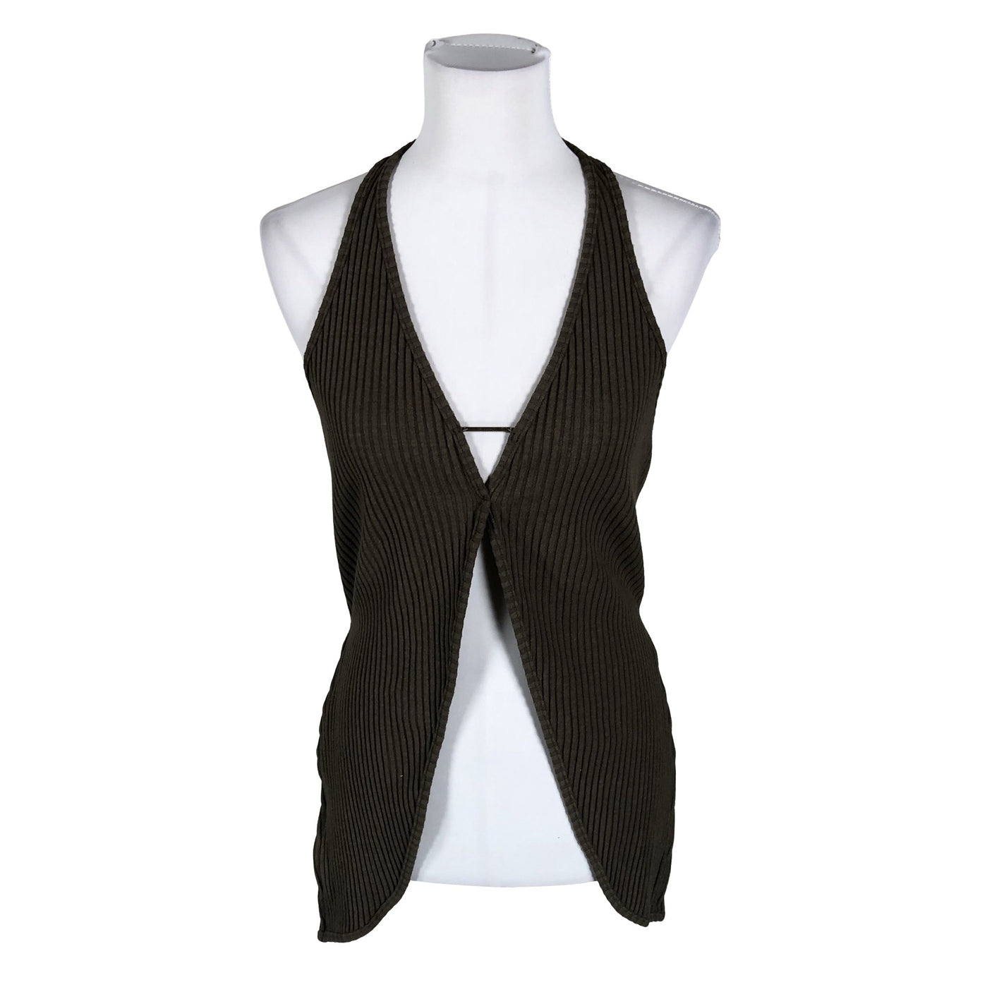 Unisex Joah Brown - Tricot tank top, size 40 - Brown (1)