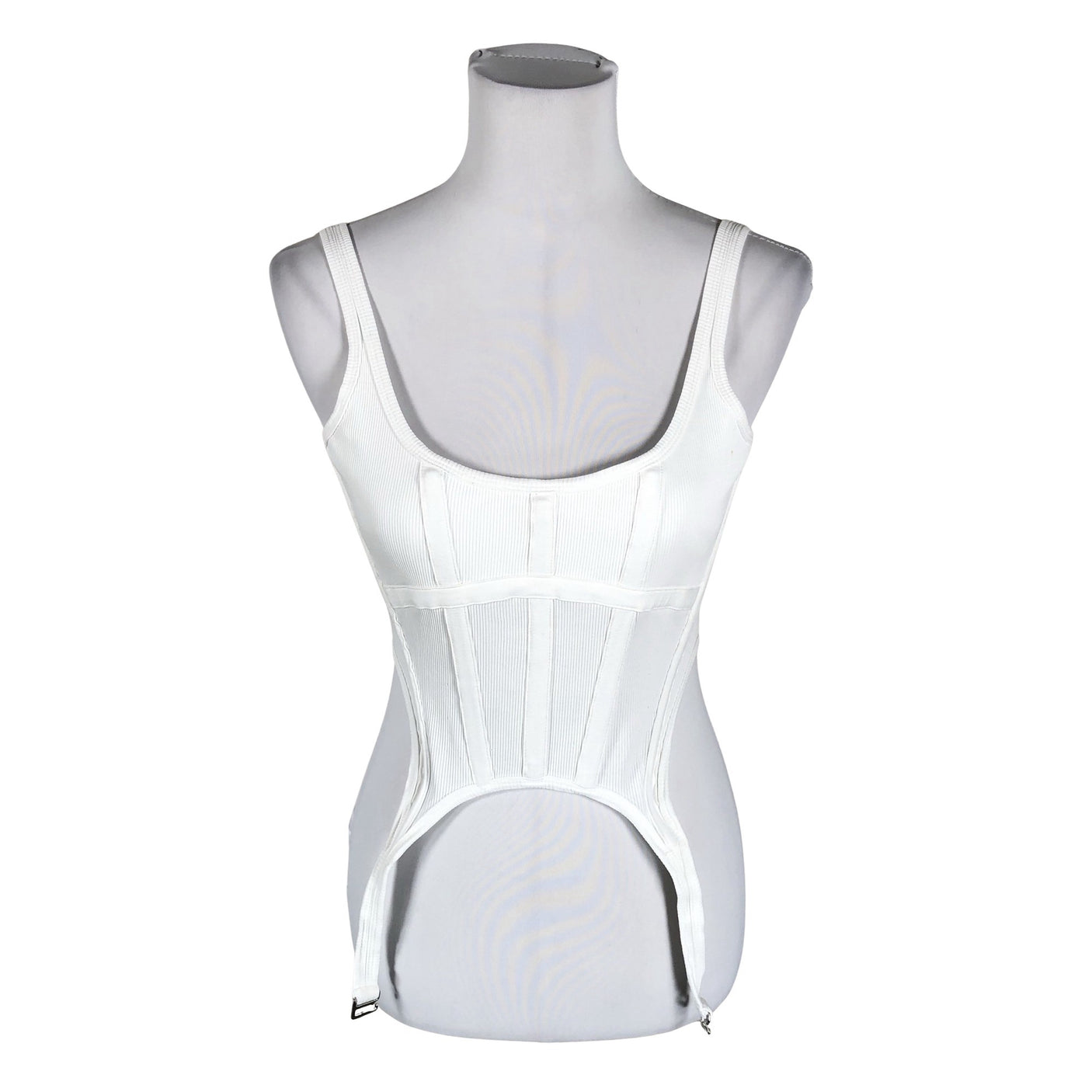 Unisex Dion Lee - Tricot tank top, size 36 - White (1)