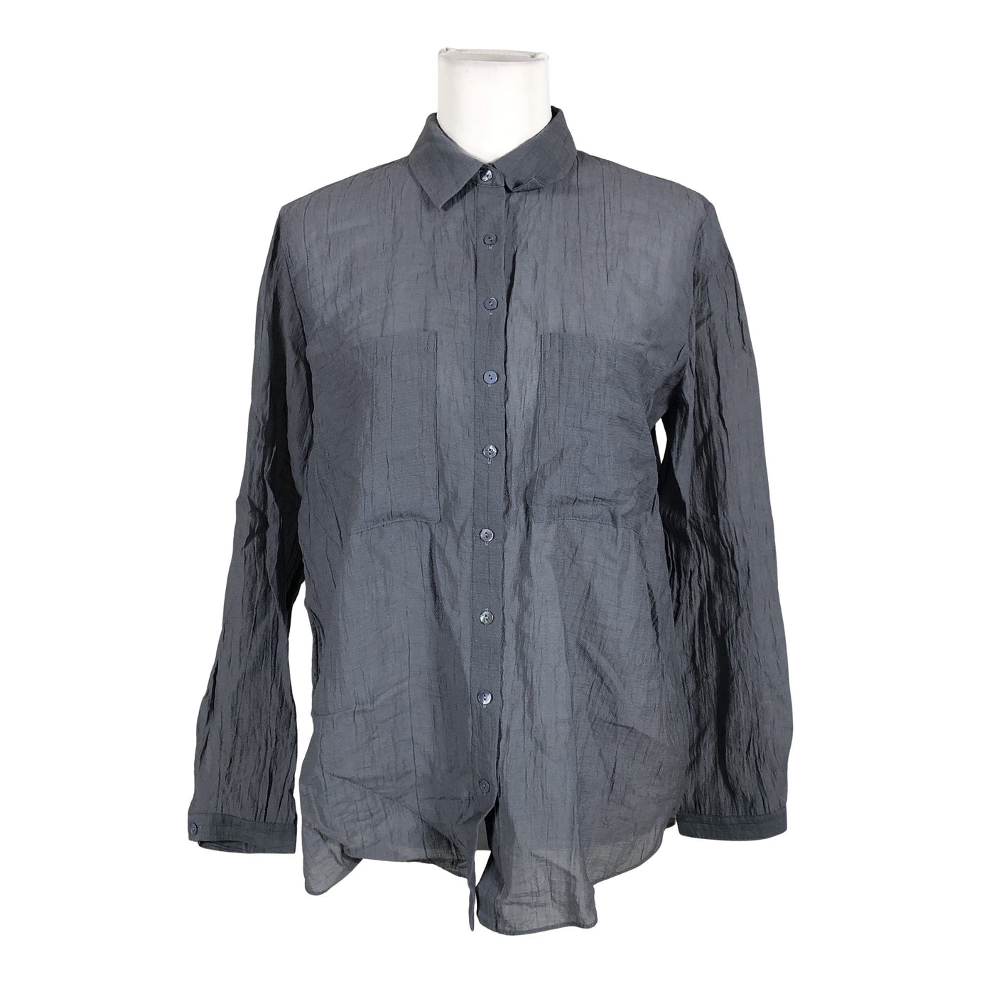 Unisex Massimo Dutti - Collared shirt, size 38 - Blue (1)