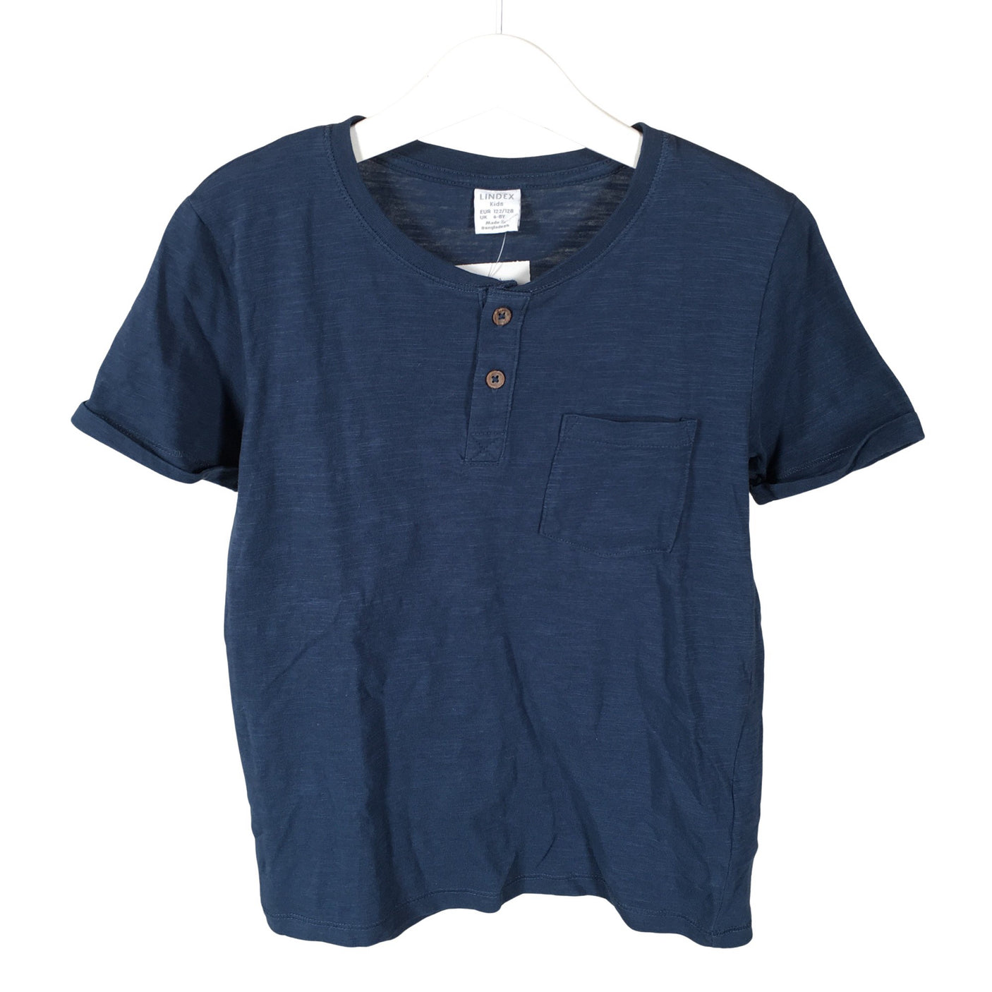 Unisex Lindex - T-shirt, size 122 - 128 - Blue (1)
