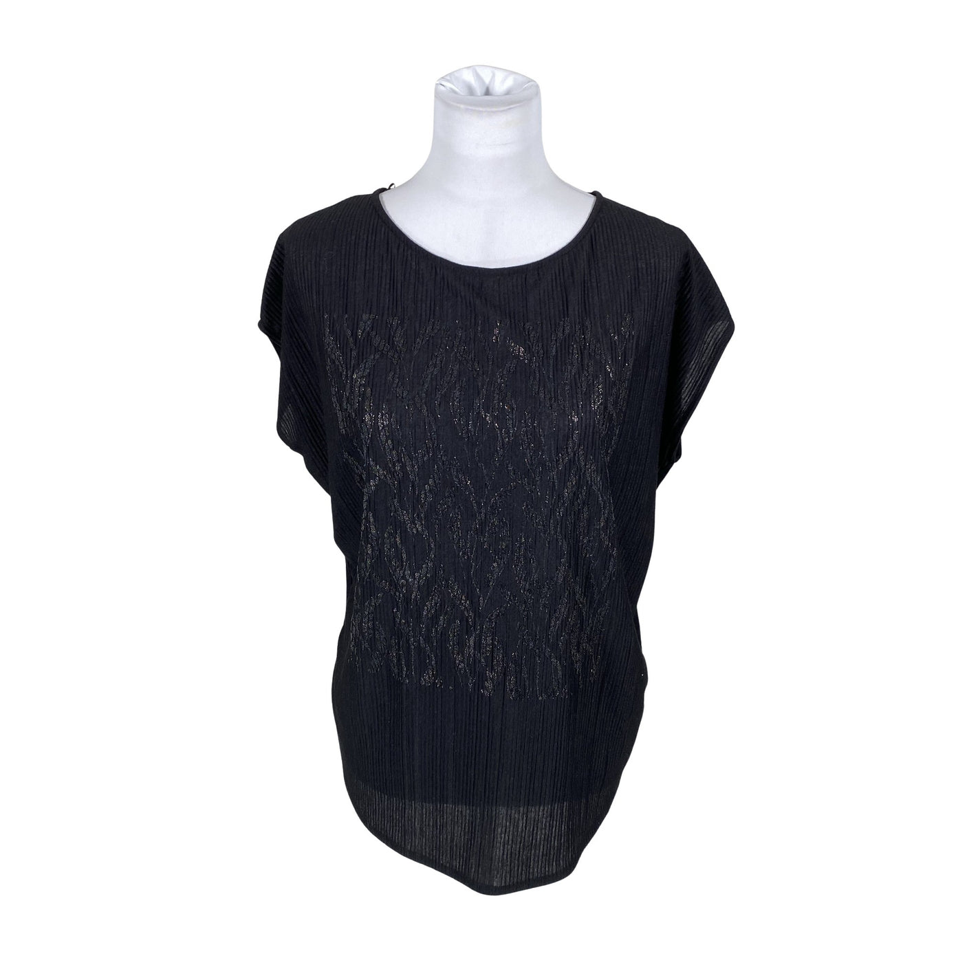 Unisex Esprit - Short-sleeved blouse, size 38 - Black (1)