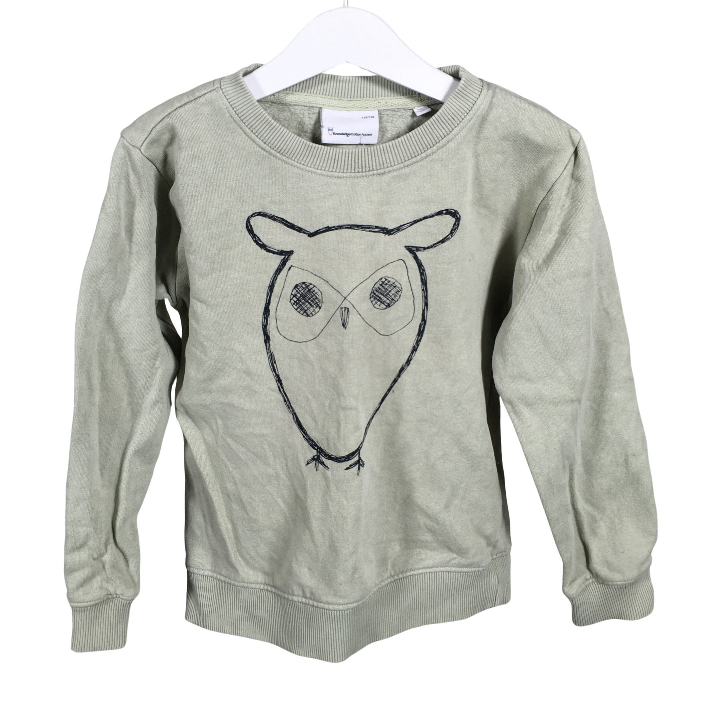 Unisex Knowledge Cotton Apparel - Sweatshirt, size 122 - 128 - Green (1)
