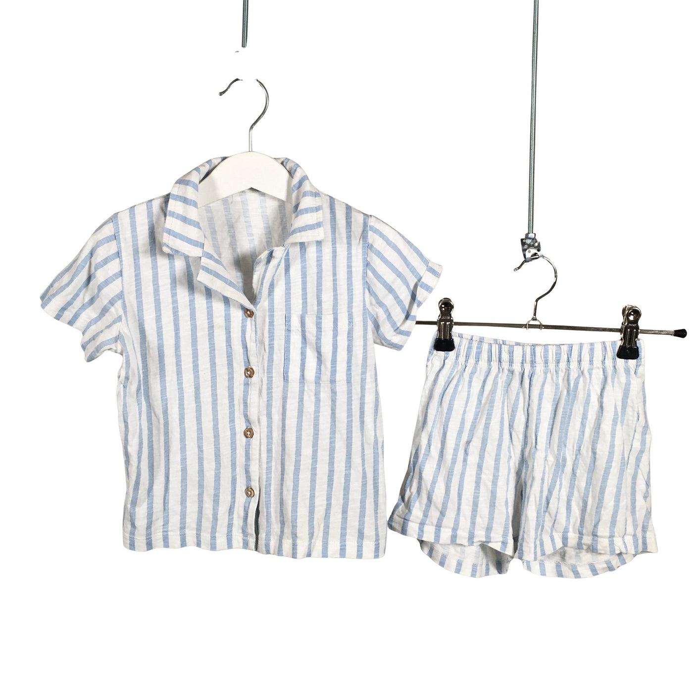 Unisex Lindex - Tricot shirt, size 92 - 98 - Light blue (1)