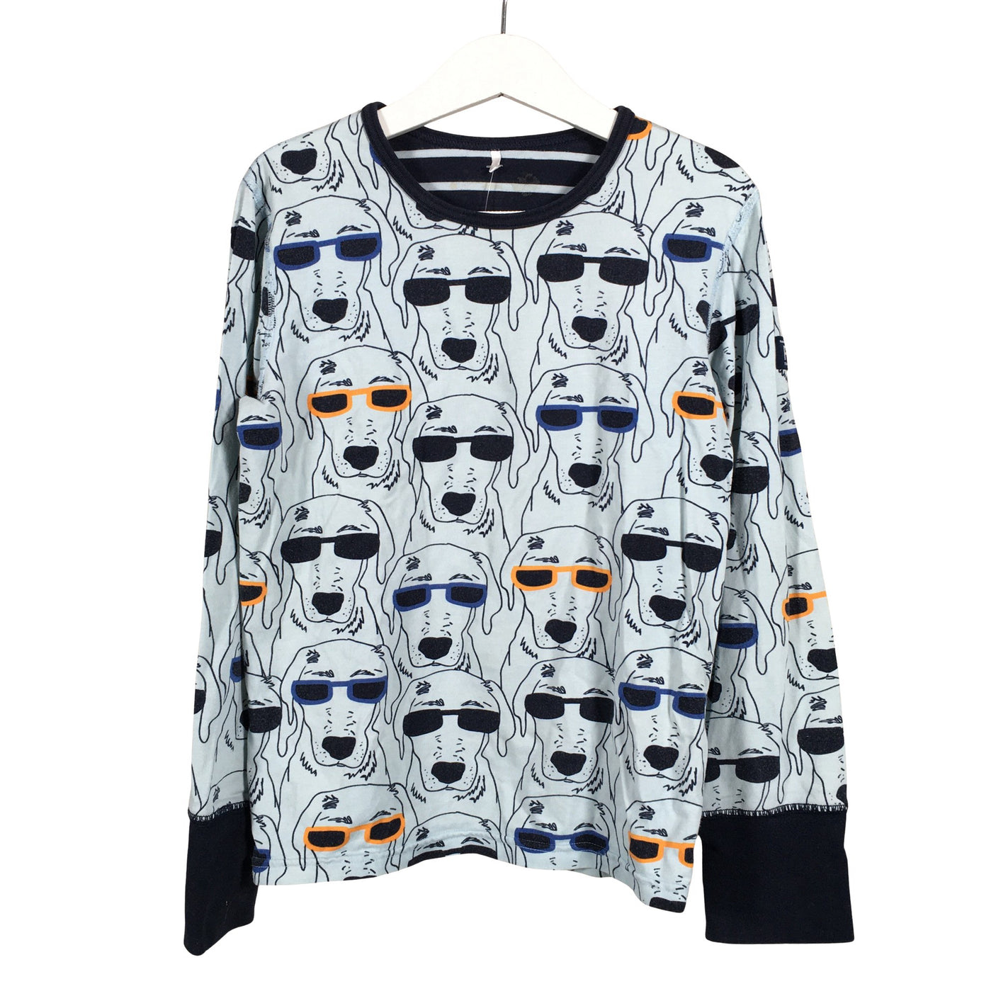 Unisex Polarn O. Pyret - Tricot shirt, size 122 - 128 - Light blue (1)