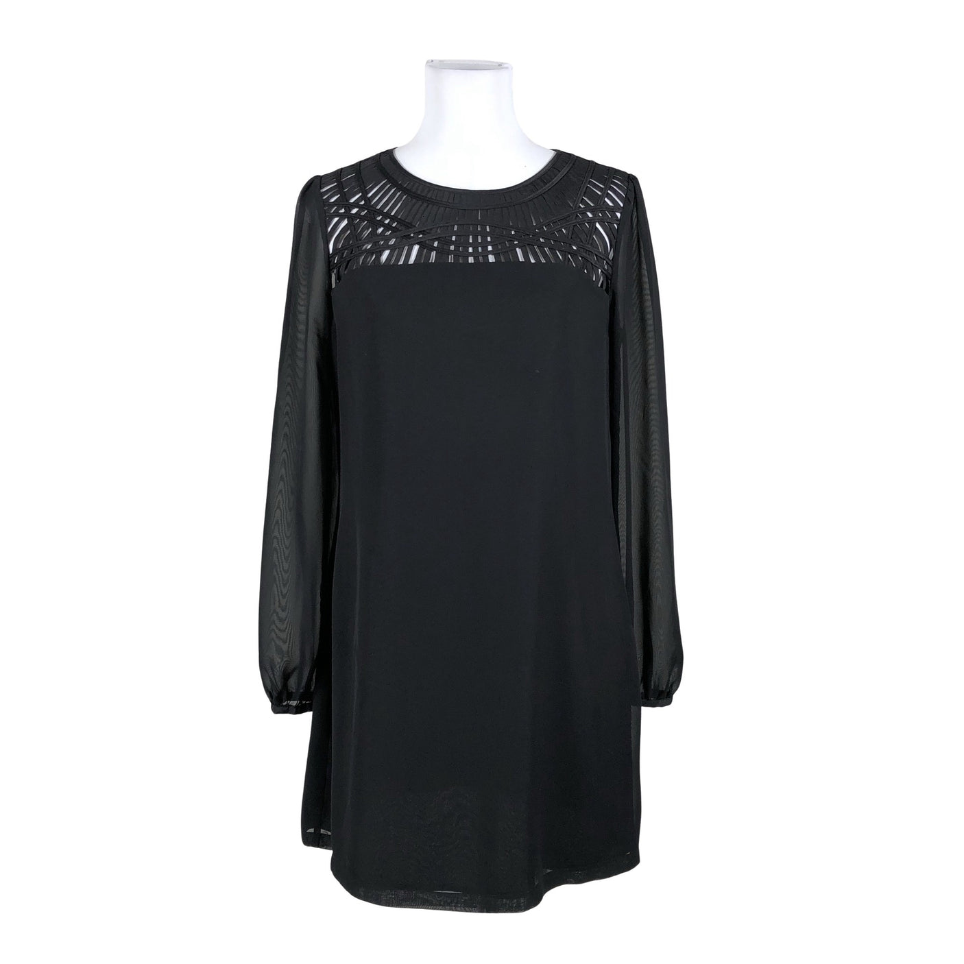 Unisex Ted Baker - Schiffon dress, size 40 - Black (1)