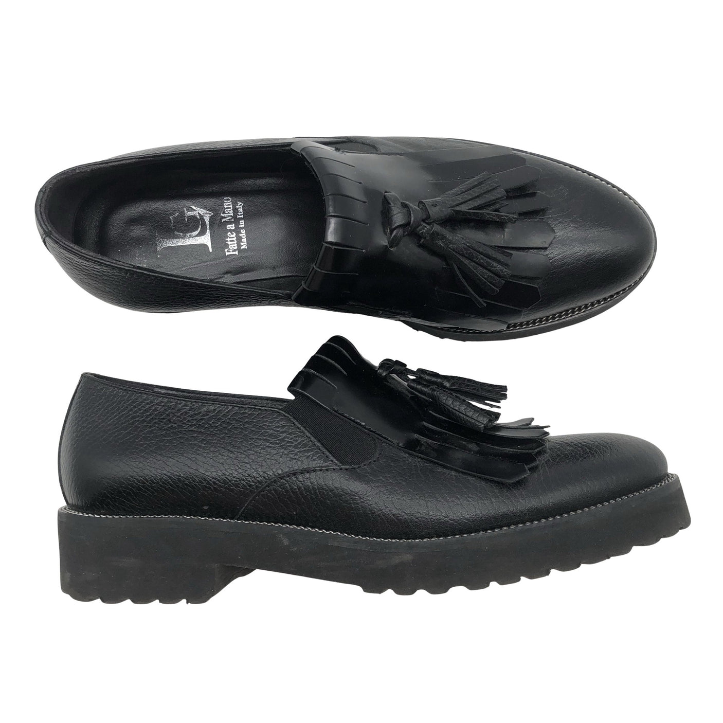 Unisex Fatte a Mano - Loafers, size 37 - Black (1)
