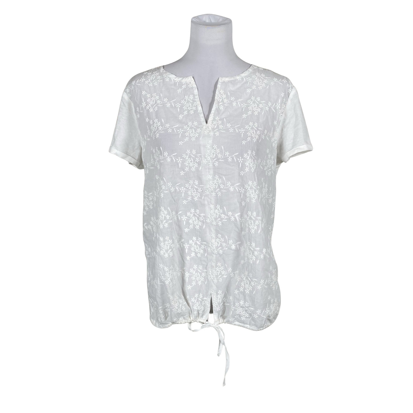 Unisex Opus - Short-sleeved blouse, size 38 - White (1)
