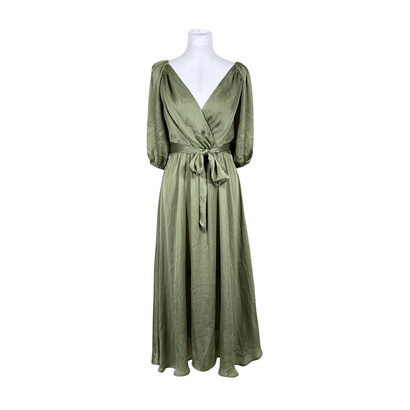 Unisex Esprit - Schiffon dress, size 38 - Green (1)