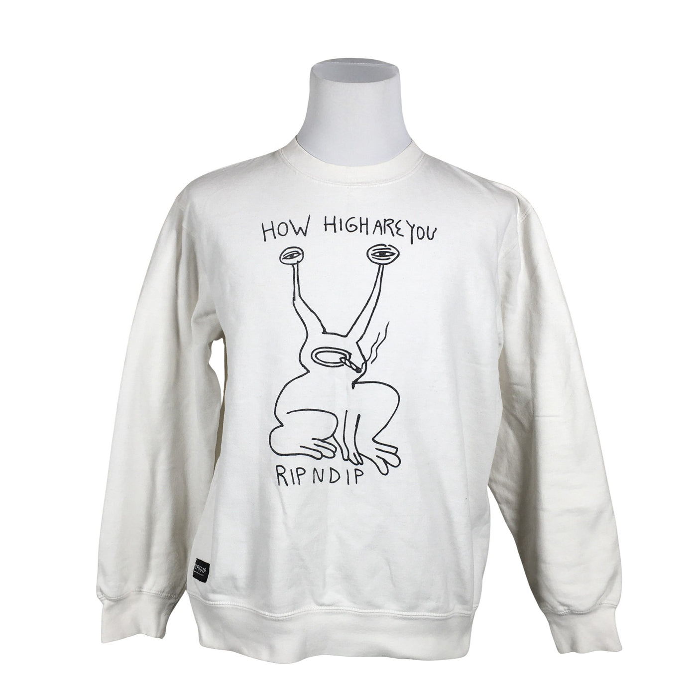 Unisex Ripndip - Sweatshirt, size L - White (1)