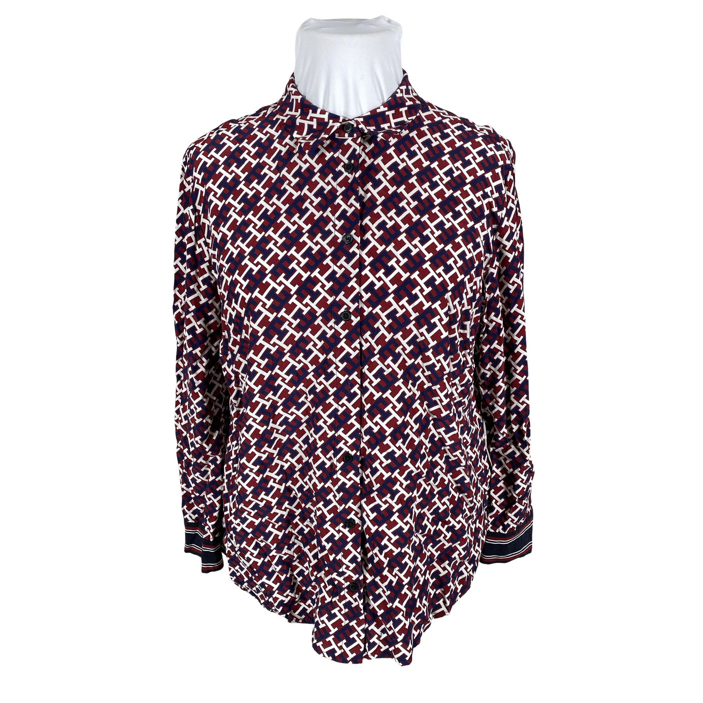 Unisex Tommy Hilfiger - Blouse, size 46 - Wine red (1)