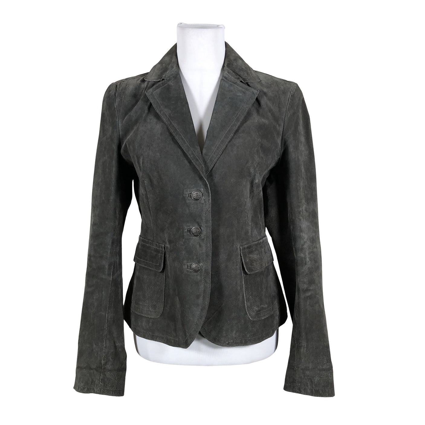 Unisex Your Face - Leather jacket, size 38 - Gray (1)