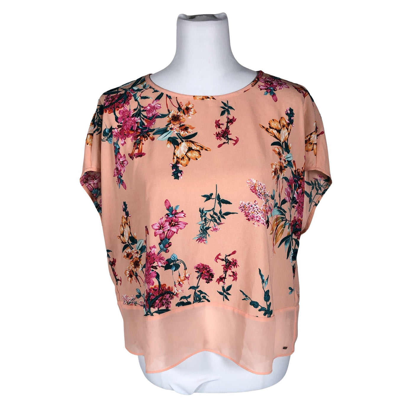 Unisex Tommy Jeans (Tommy Hilfiger) - Short-sleeved blouse, size 40 - Light pink (1)