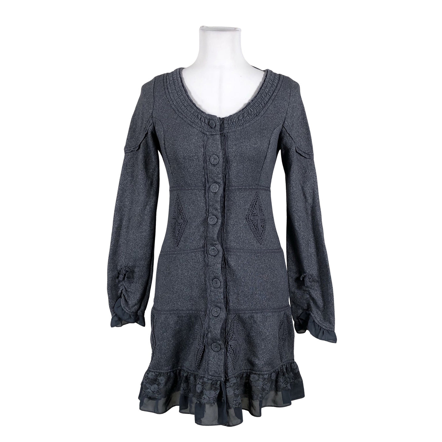 Unisex Cream - Cardigan, size 36 - Gray (1)