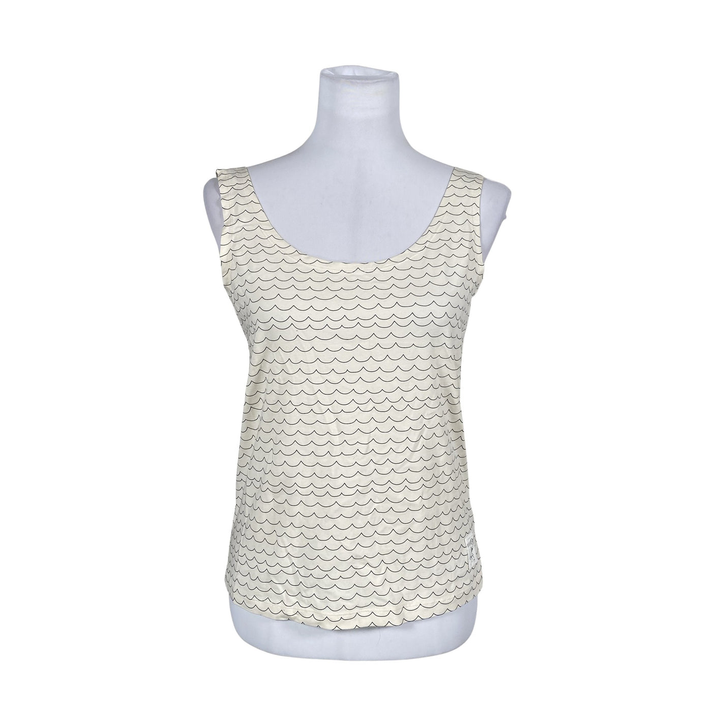 Unisex Emma Och Malena - Tricot tank top, size 38 - Natural white (1)