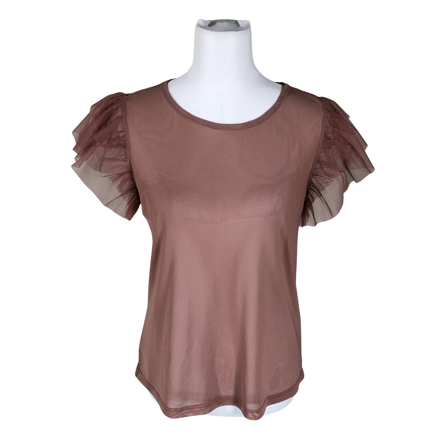 Unisex Nü Denmark - Short-sleeved blouse, size 36 - Light pink (1)