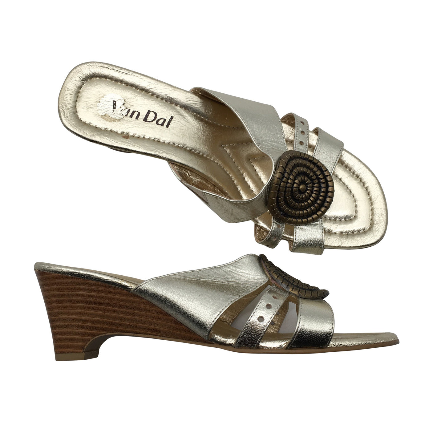 Unisex Van Dal - Heeled sandals, size 41 - Gold (1)