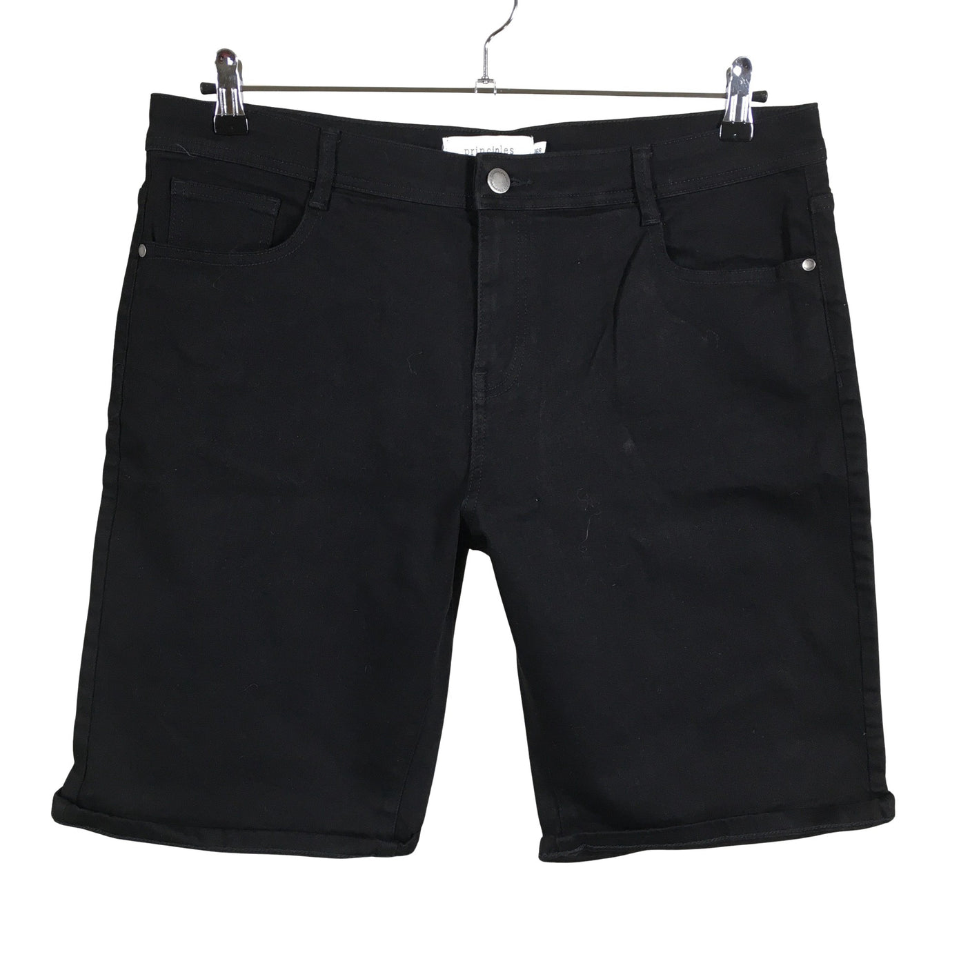 Unisex Principles - Denim shorts, size 44 - Black (1)