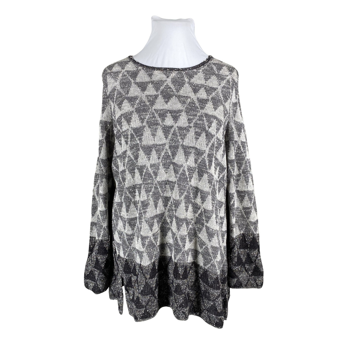 Unisex Nic+Zoe - Knit tunic, size 42 - Gray (2)