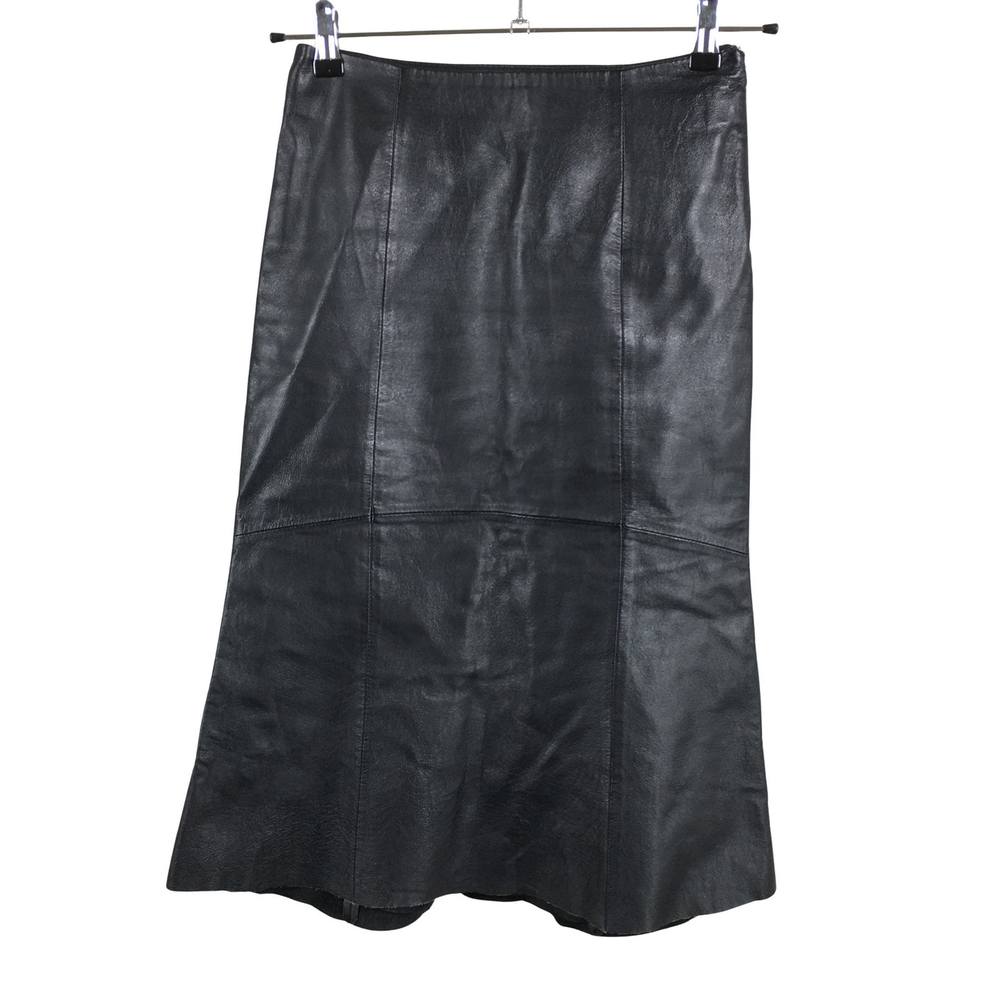 Unisex Green House - Leather skirt, size 34 - Black (1)