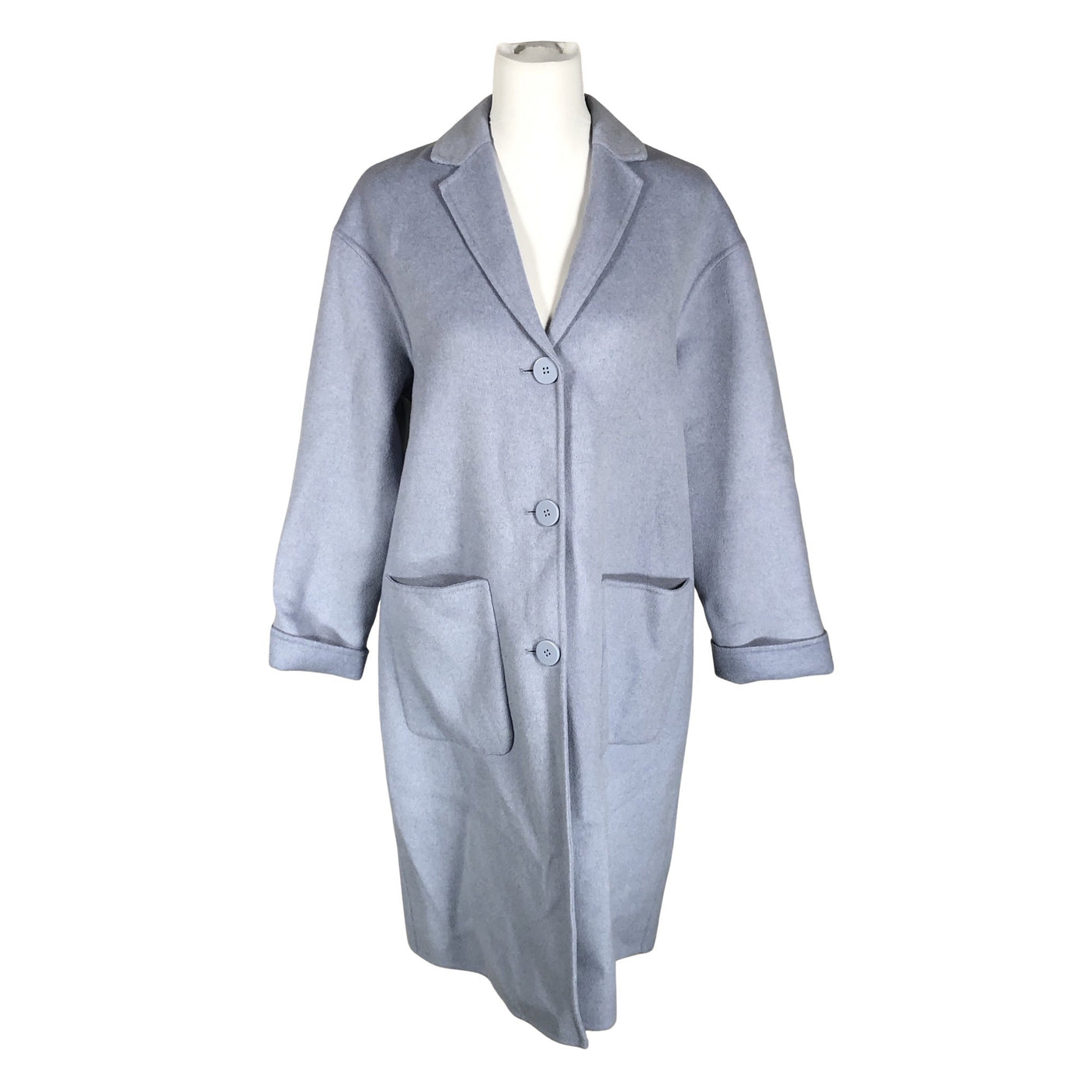 Unisex Esprit - Wool coat, size 38 - Light blue (1)