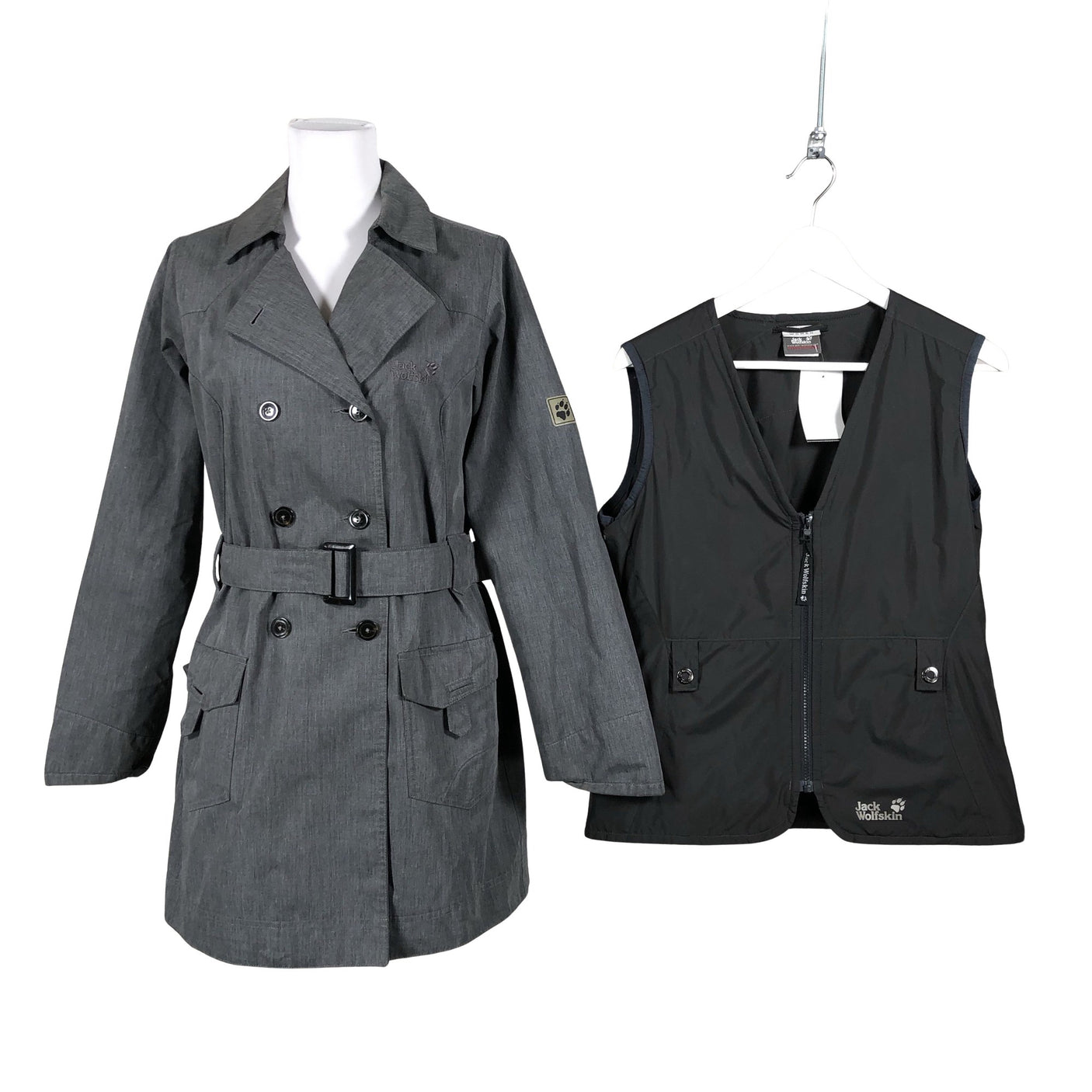 Unisex Jack Wolfskin - Outdoor jacket, size 38 - Gray (1)