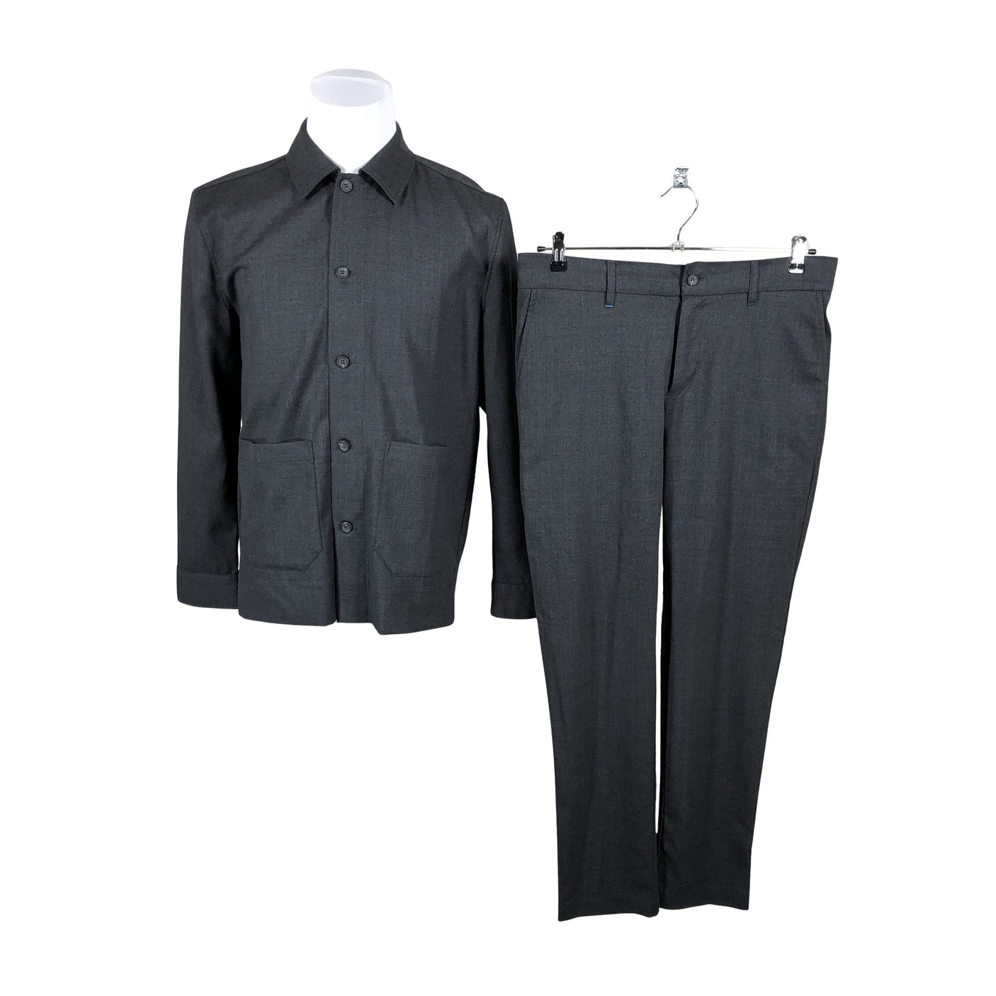 Unisex Frenn - Collared shirt, size L - Gray (1)