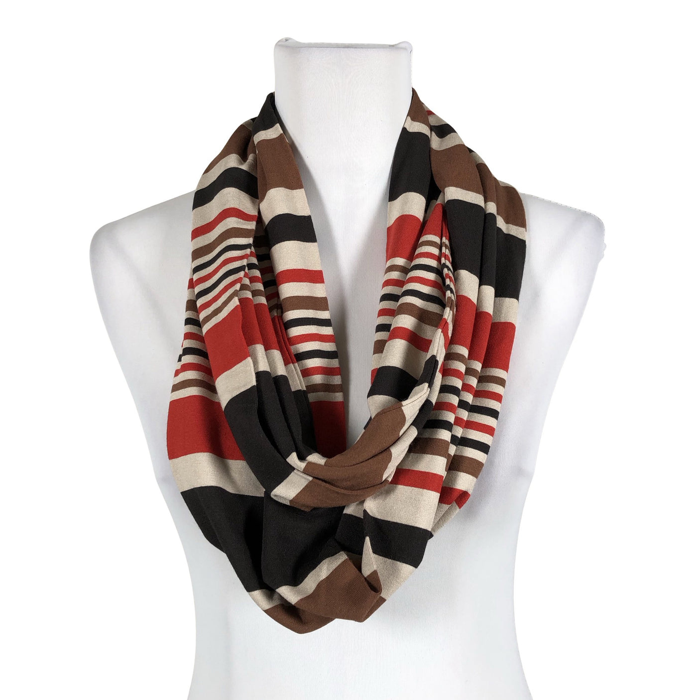 Unisex Your Face - Circle scarf, size Maxi - Brown (1)