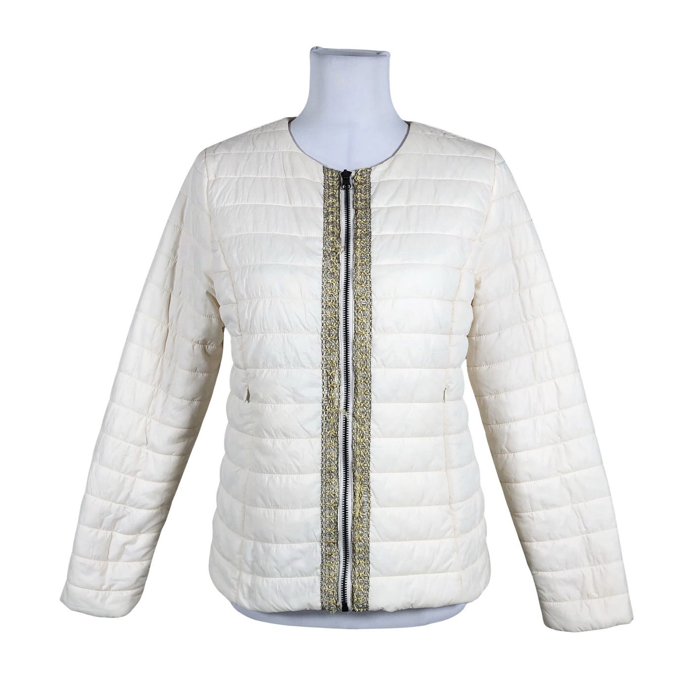 Unisex Cream - Lightly padded jacket, size 36 - Natural white (1)