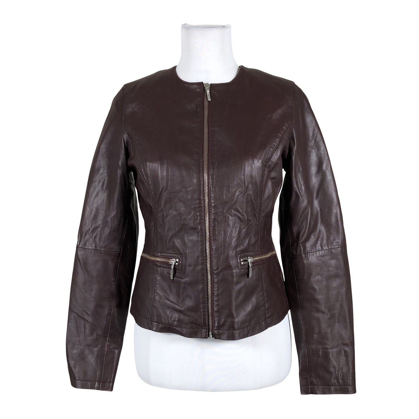 Unisex 2-Biz - Leather jacket, size 36 - Brown (1)