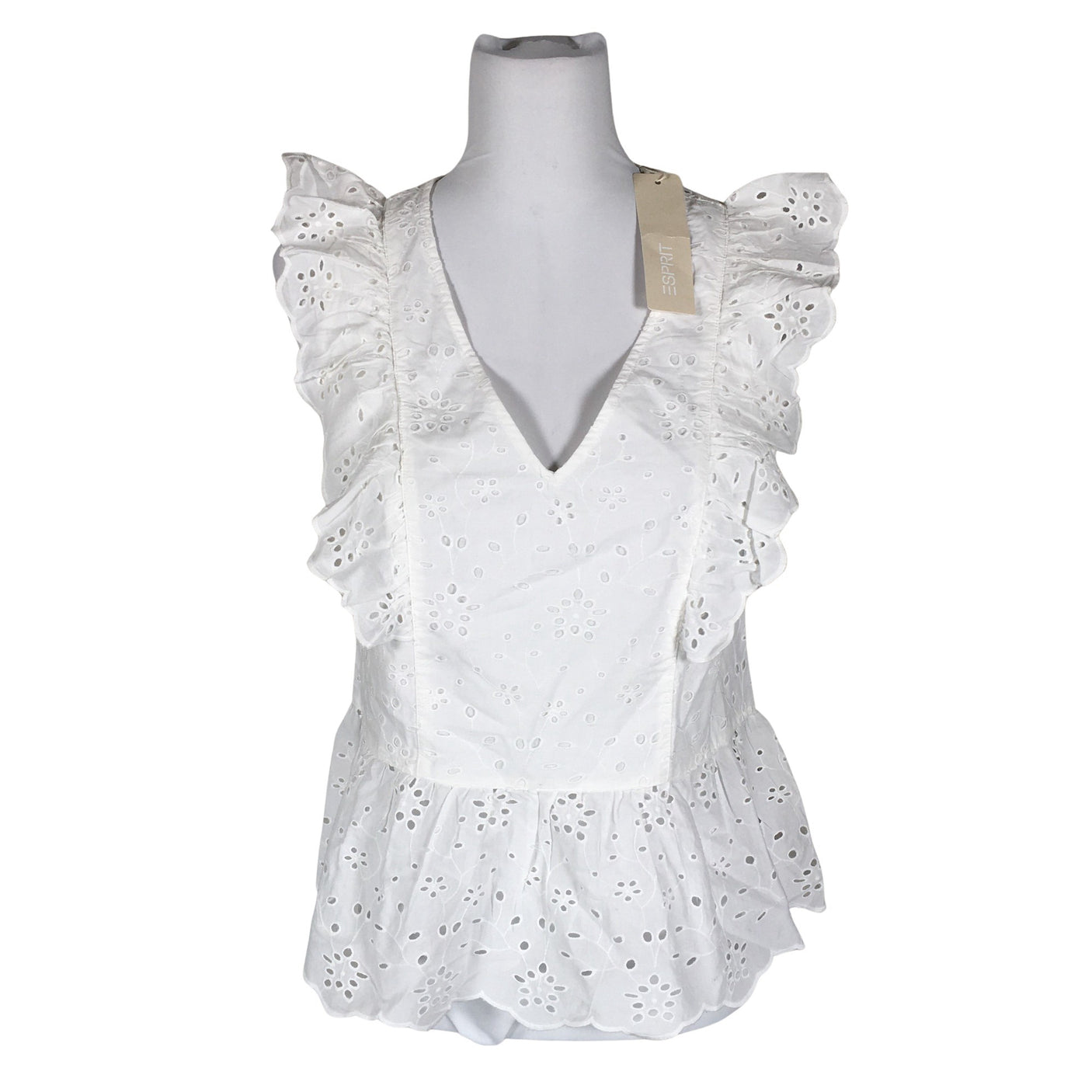 Unisex Esprit - Top, size 36 - White (1)