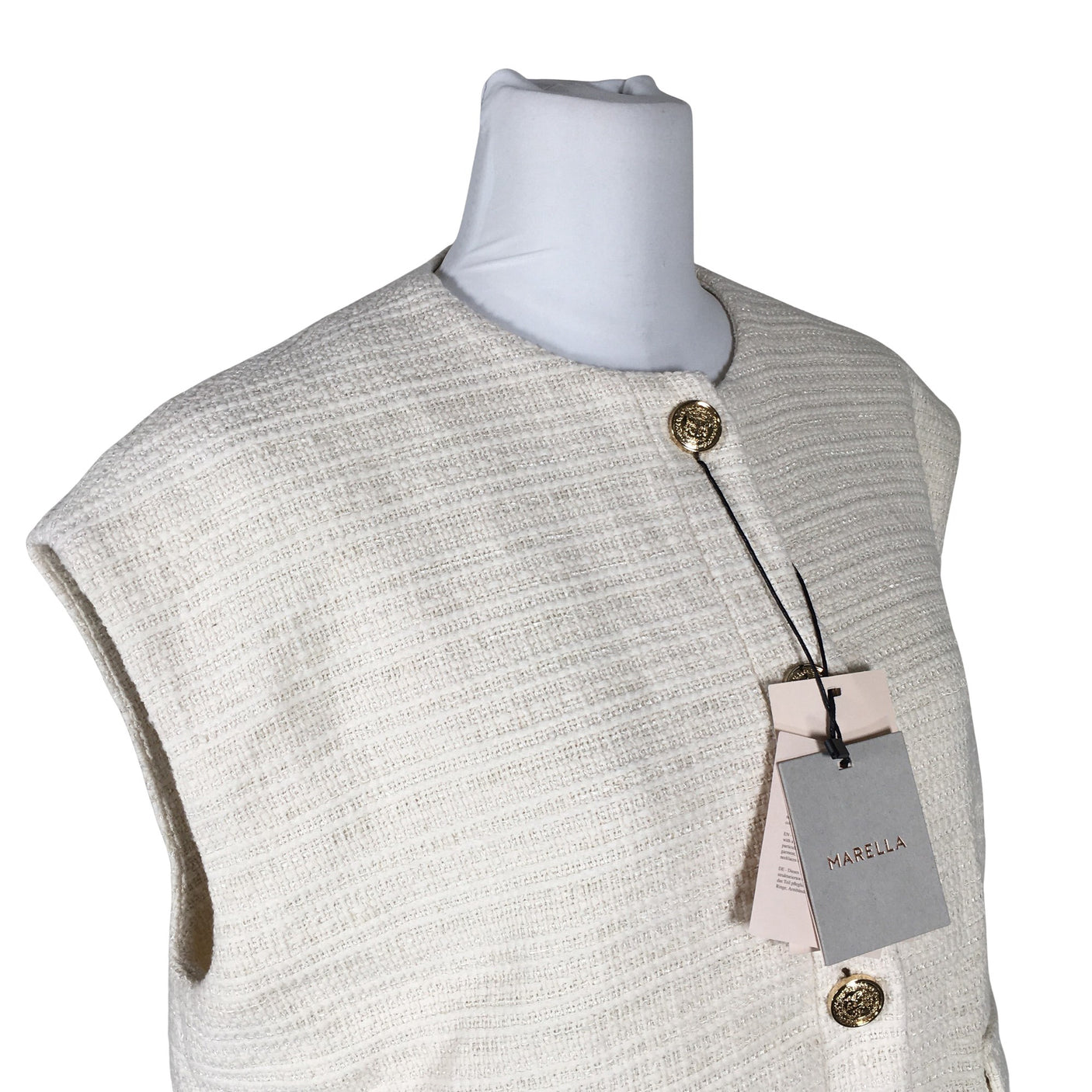 Unisex Marella - Vest, size 38 - Natural white (3)