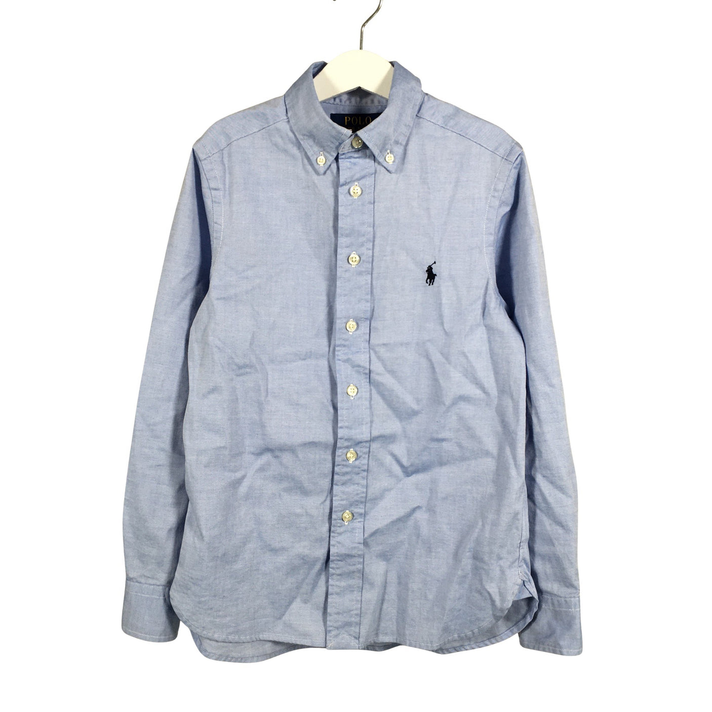 Unisex Polo Ralph Lauren - Collared shirt, size 134 - 140 - Light blue (1)