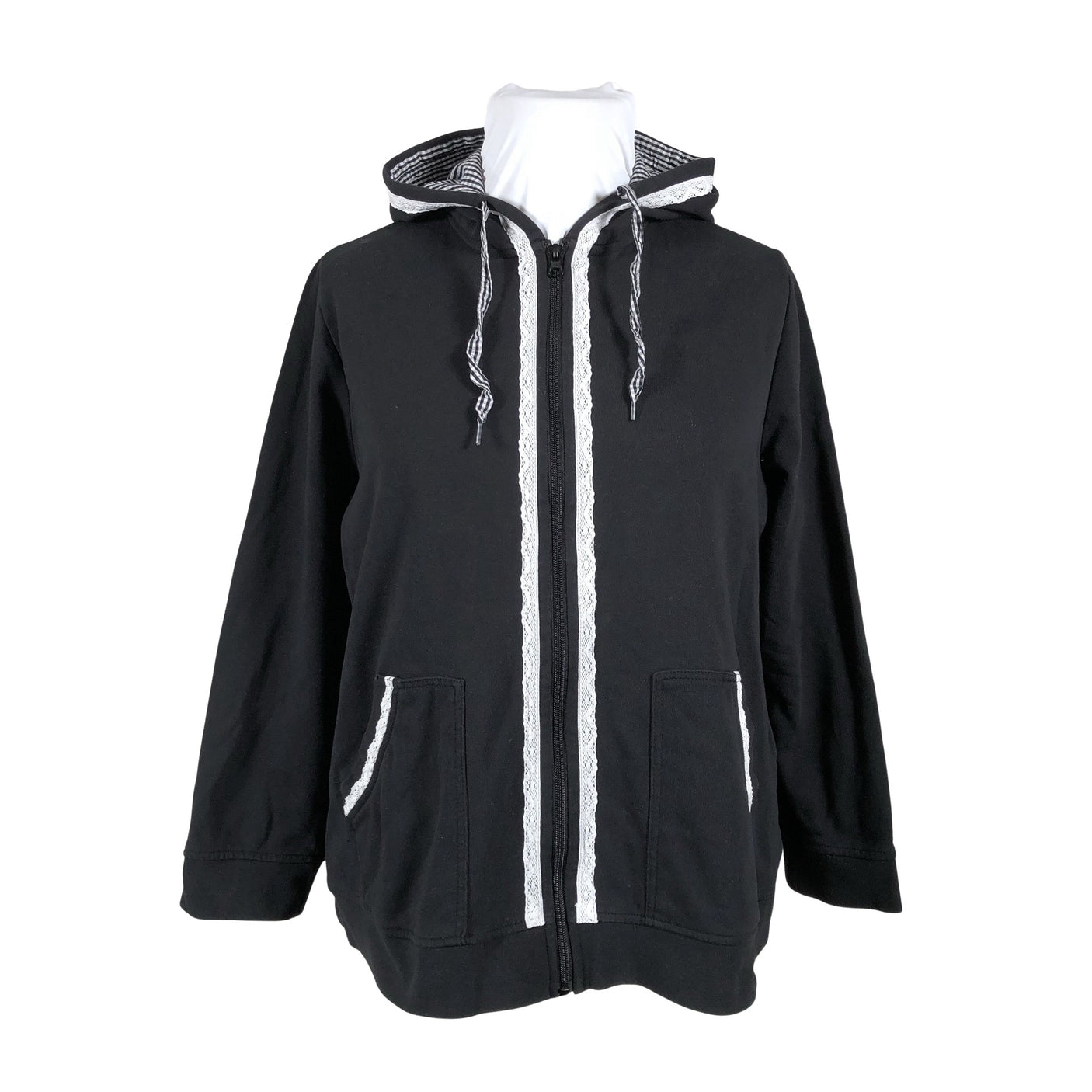 Unisex Ulla Popken - Hoodie, size 46 - Black (1)
