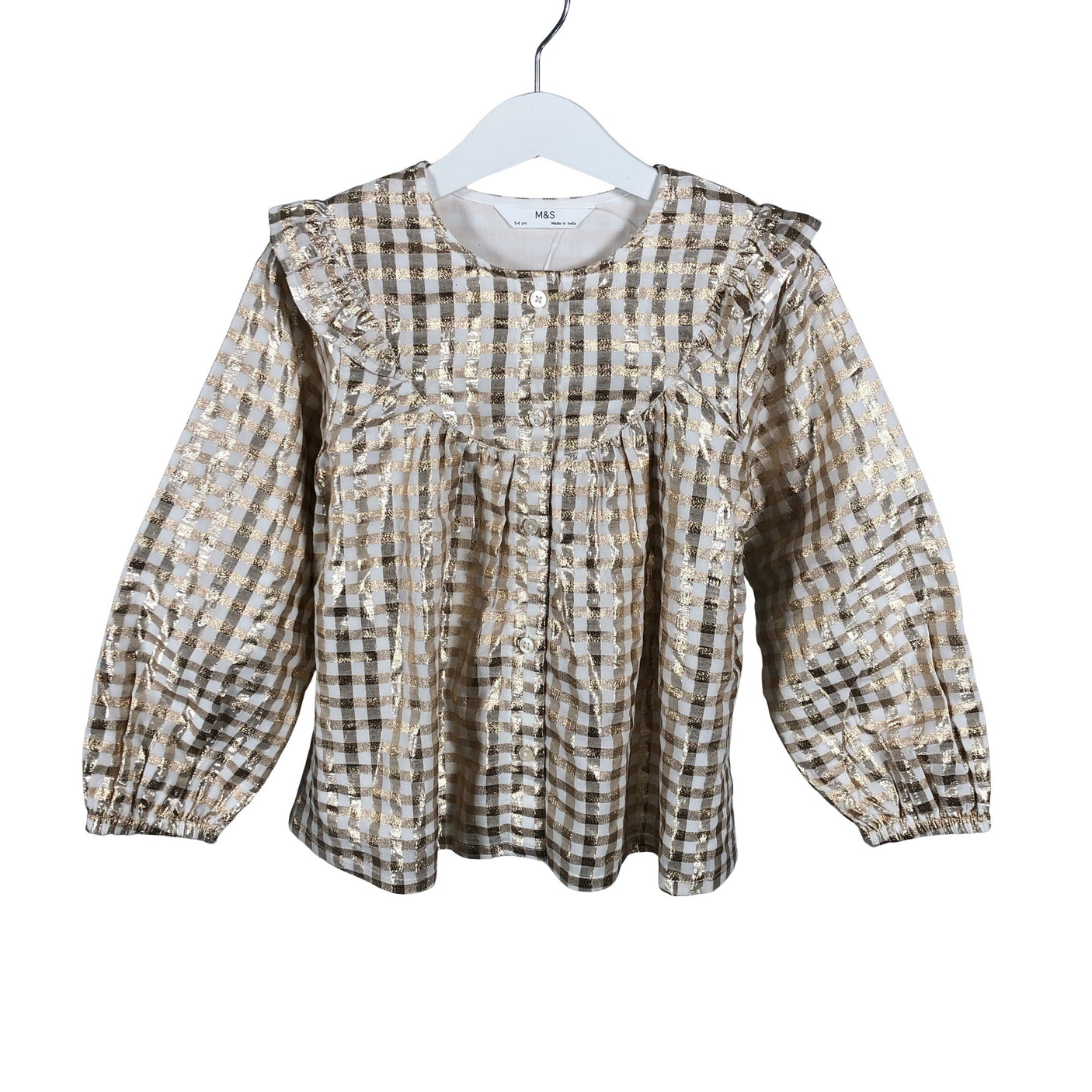 Unisex Marks&Spencer - Blouse, size 110 - 116 - White (1)