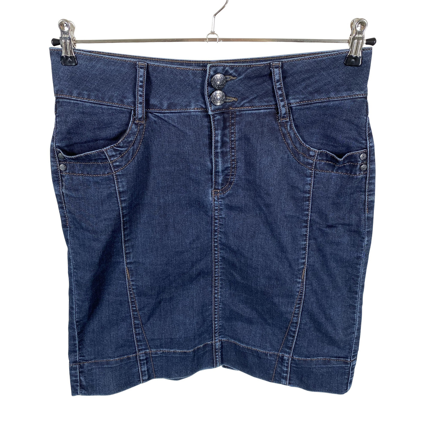 Unisex Cream - Denim skirt, size 38 - Blue (1)