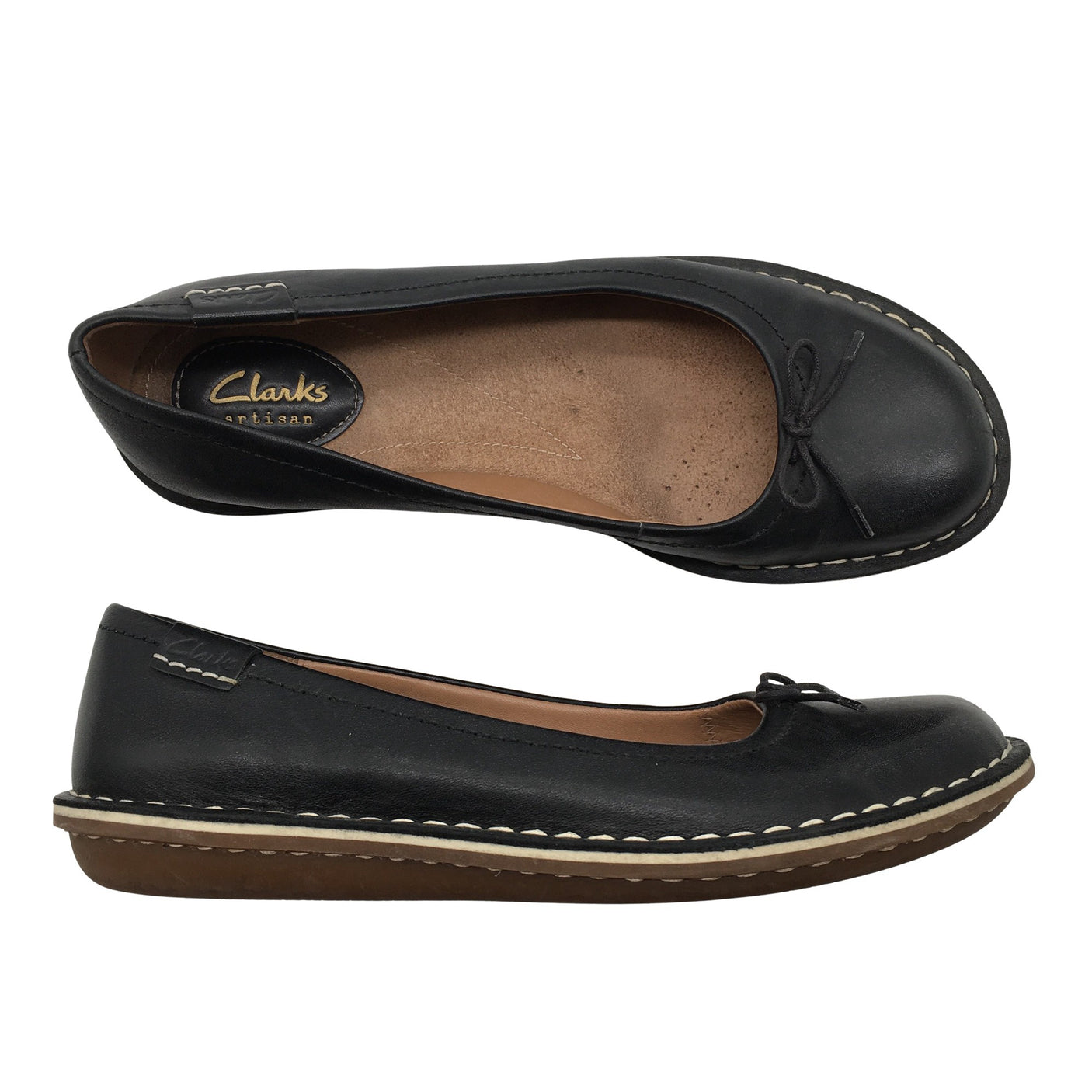 Unisex Clarks - Ballerinas, size 38 - Black (1)
